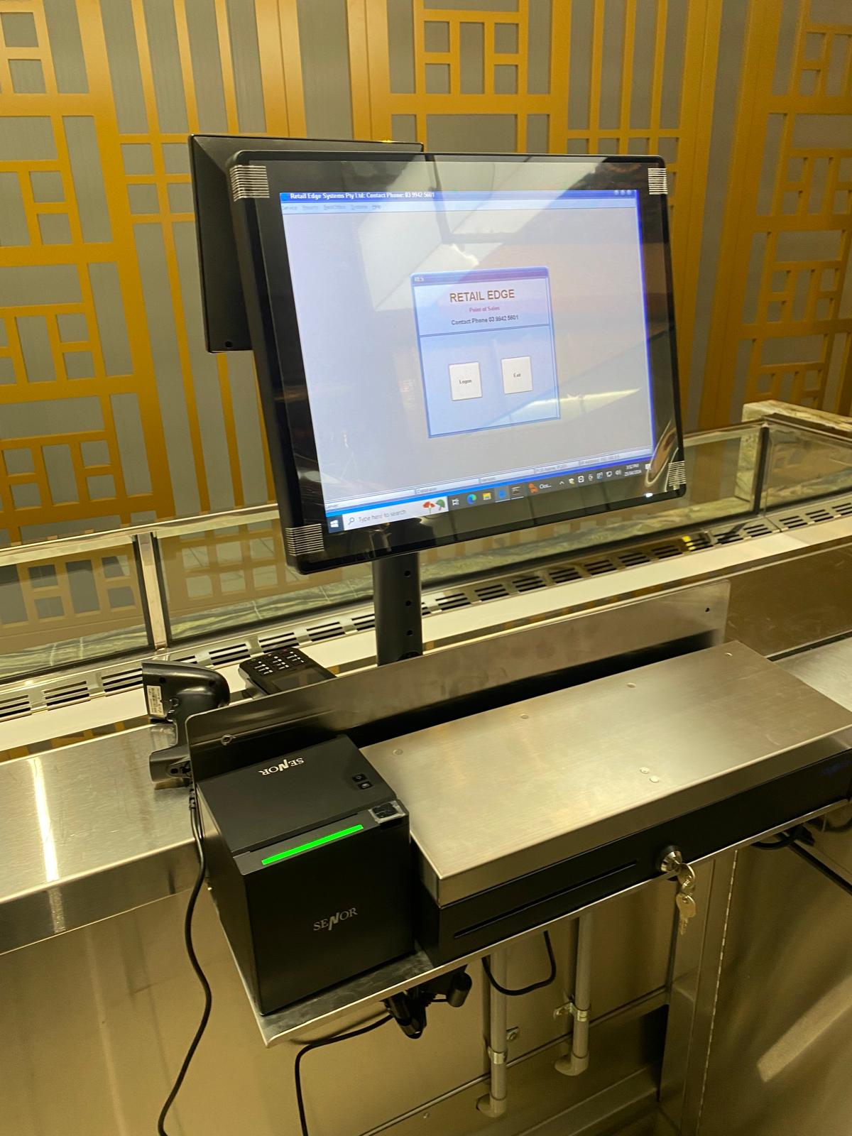 Retail Edge fast food POS installation